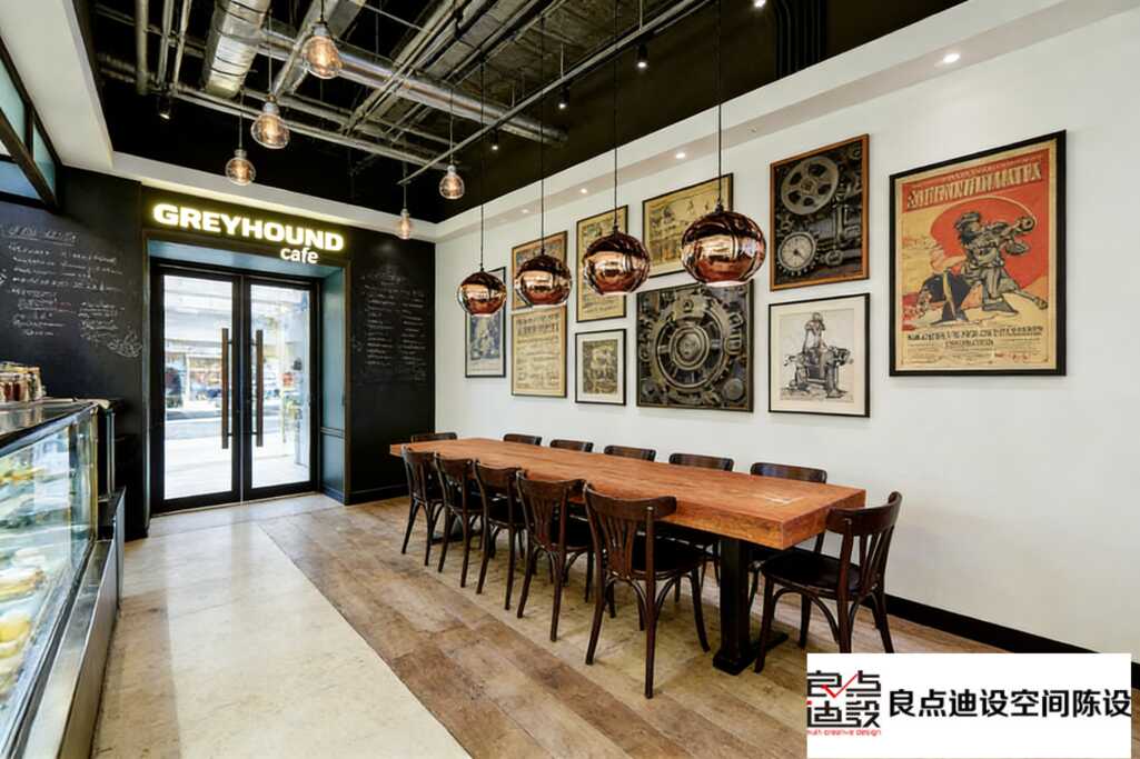 GREYHOUND cafe装修软装设计大揭秘!工业风+木质元素，这才是咖啡店该有的腔调!